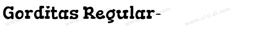 Gorditas Regular字体转换